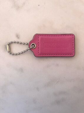 COACH Vintage Patent Leather Hang Tag, Pink